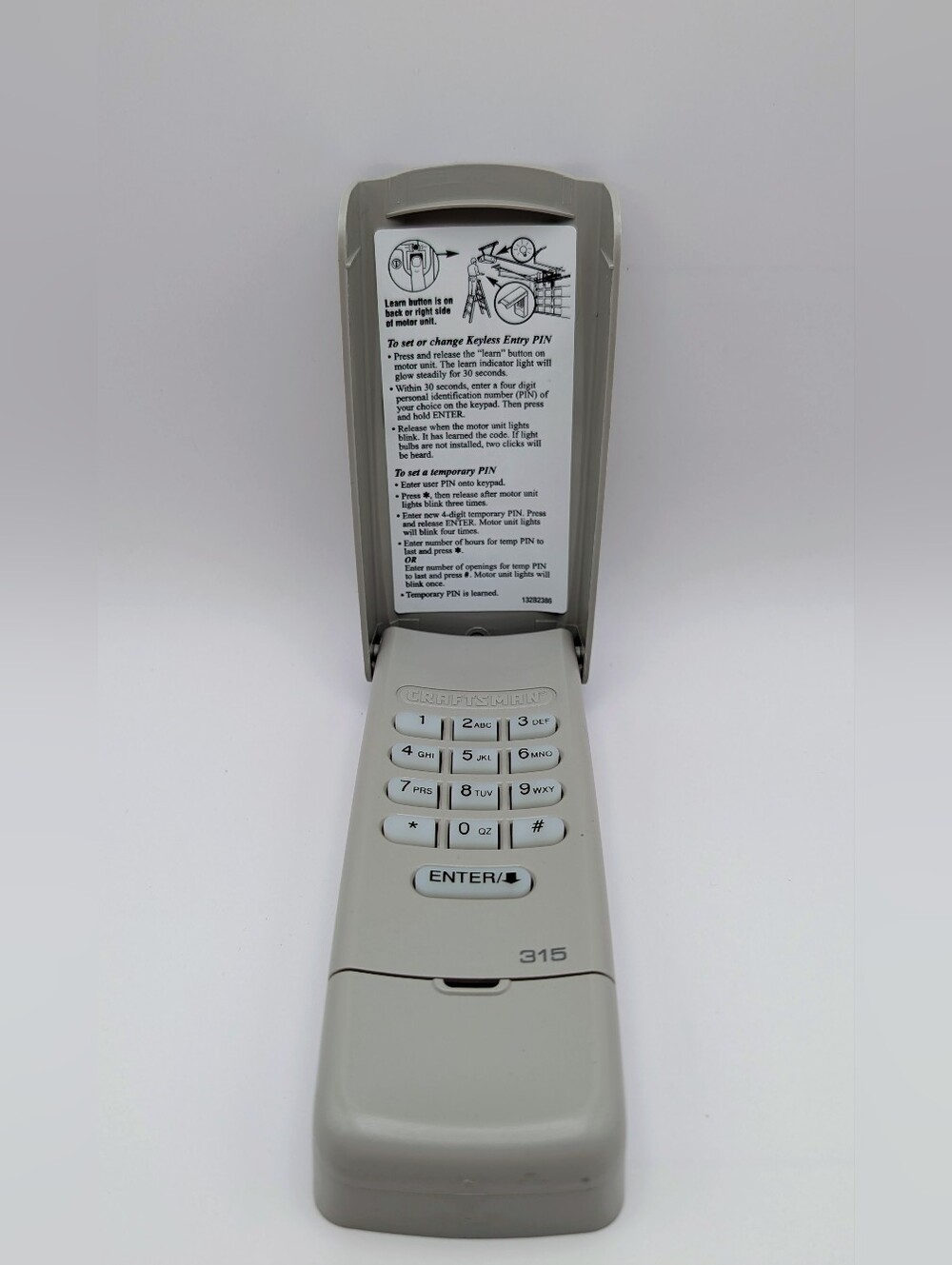 Craftsman Garage Door Opener - Keyless Keypad  (132C2387-1) Tested Works Great